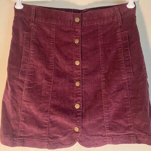 BDG Urban Outfitters Women's Corduroy Skirt Size Medium-Snaps Up